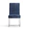 Manhattan Comfort Element Velvet Dining Chair in Blue DC030-BL - alternate 5